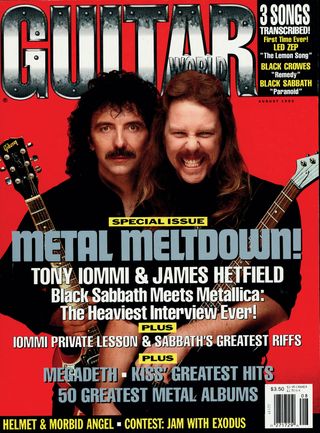[L-R] Tony Iommi and James Hetfield