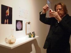 At San Francisco's Modernism gallery, conceptual artist Jonathon Keats looks over some of the components used to epigenetically clone Lady Gaga