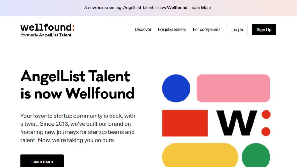 Wellfound website screenshot