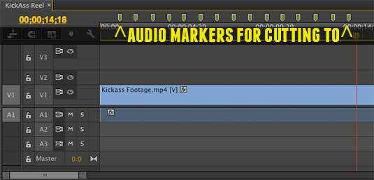 Make a series of markers by playing the sequence and tapping in markers to the beat