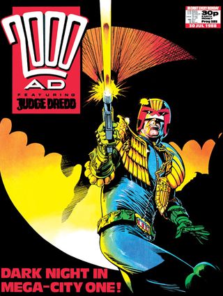 Alan Davis got his chance to produce a Dredd cover, and what a cover!