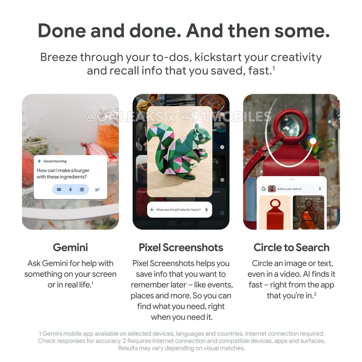 The marketing material for the Pixel 9 devices