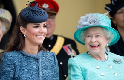 Queen Elizabeth ll and Catherine, Duchess of Cambridge visit Vernon Park during a Diamond Jubilee visit to Nottingham