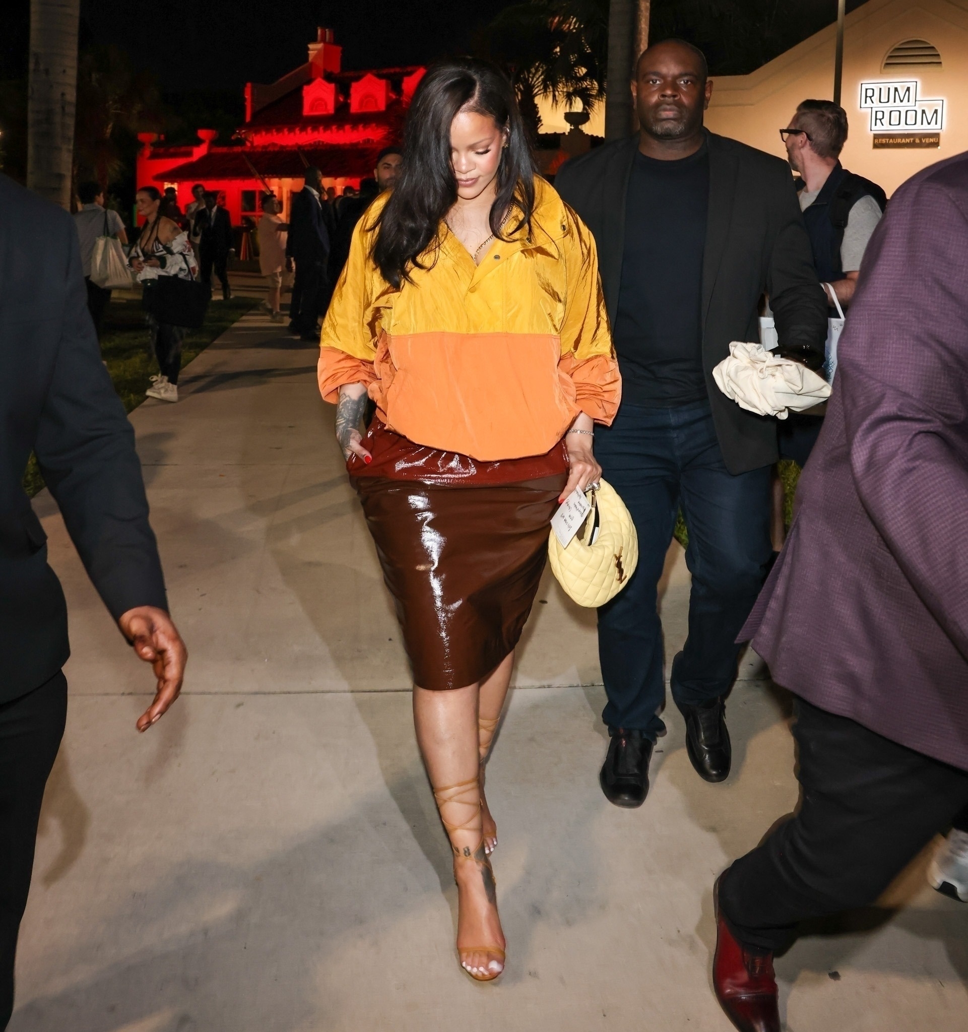 Rihanna styled her Saint Laurent Spring 2026 look with the popular Icarino Bag
