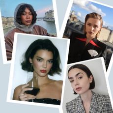 Franny Mozemba, Chloe Grace Moretz, Kendall Jenner and Lily Collins wearing the best bob hair trends 2025