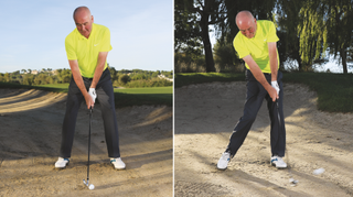 Keith Williams explains the set up required to make a clean strike out of a fairway bunker