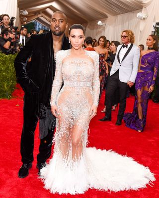 Kim Kardashian & Kanye West At The Met Gala 2015