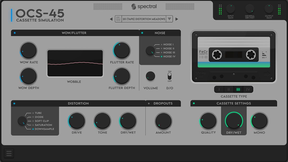 OCS45 is a “perfectly imperfect” cassette tape emulation plugin
