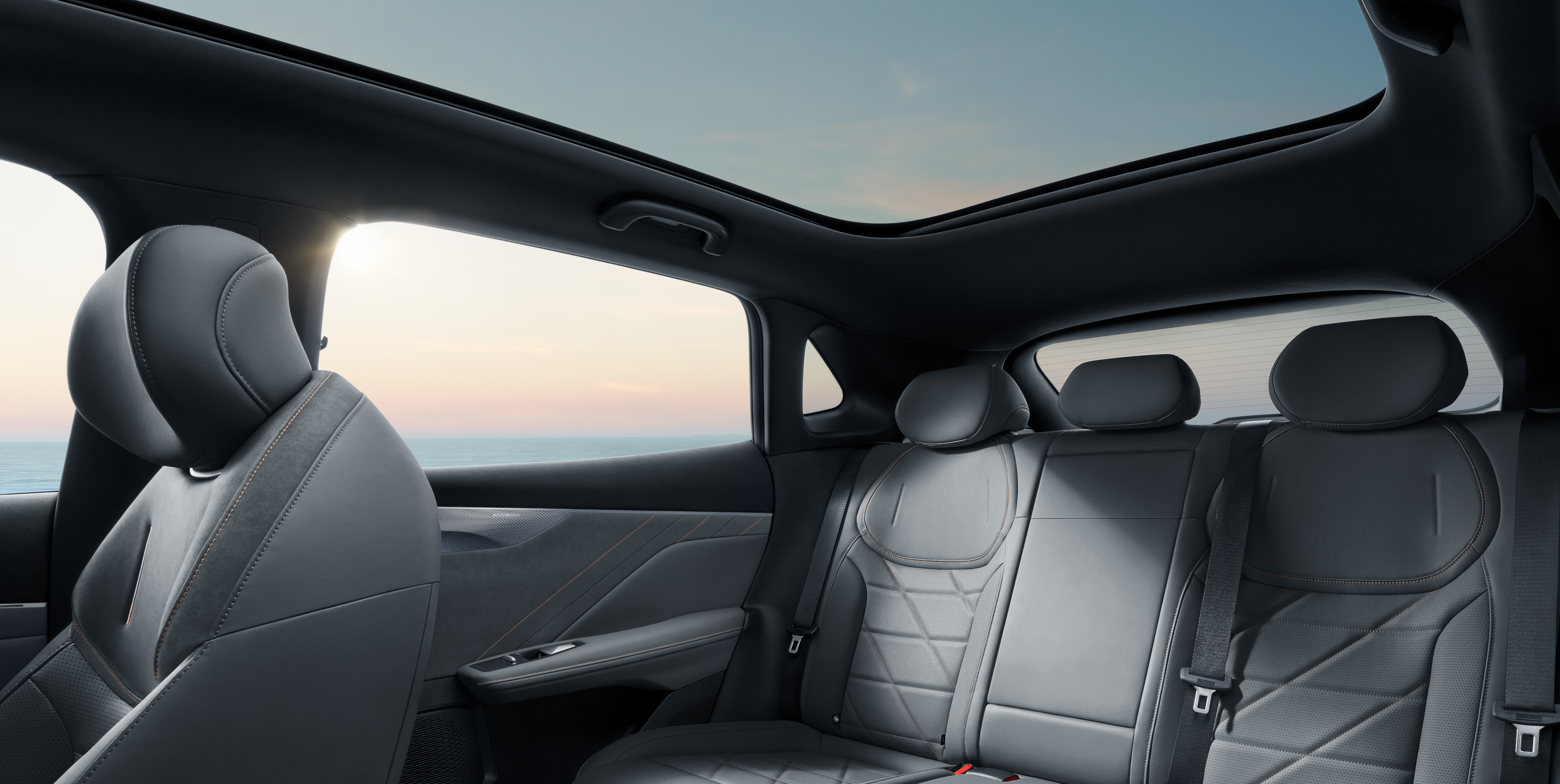 The optional glass roof lifts the S05's cabin ambience