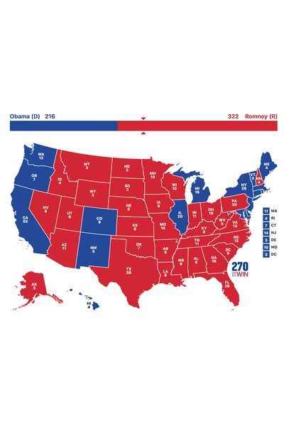 2012 electoral scenario