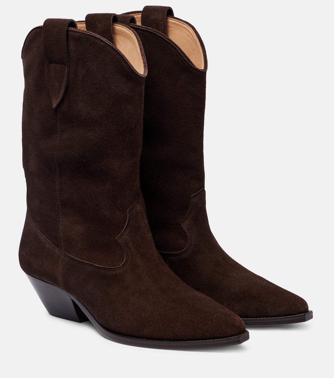 Leyane Suede Ankle Boots in Brown - Isabel Marant