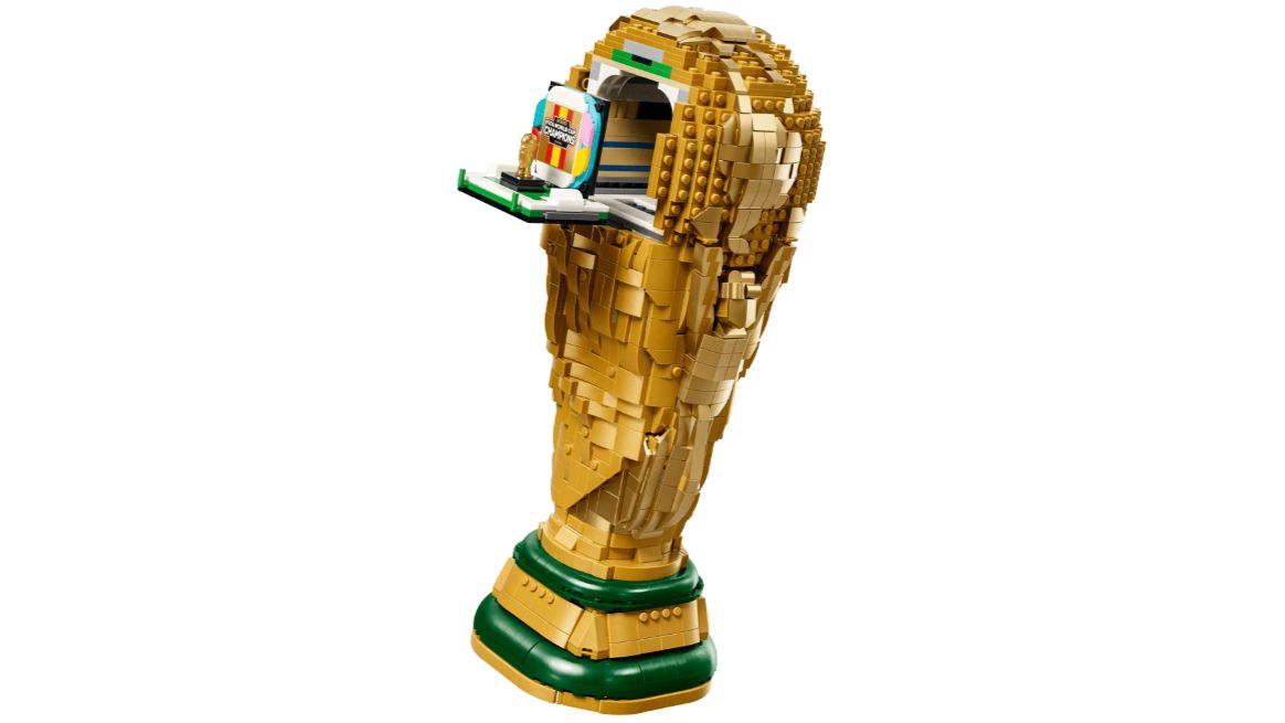 LEGO celebrates Spain's historic World Cup victory by releasing this awesome Champions Edition of the iconic trophy