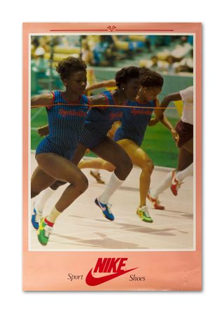 ‘Nike Sport Shoes’ poster, featuring Tennessee State Tigerbelles, 1978