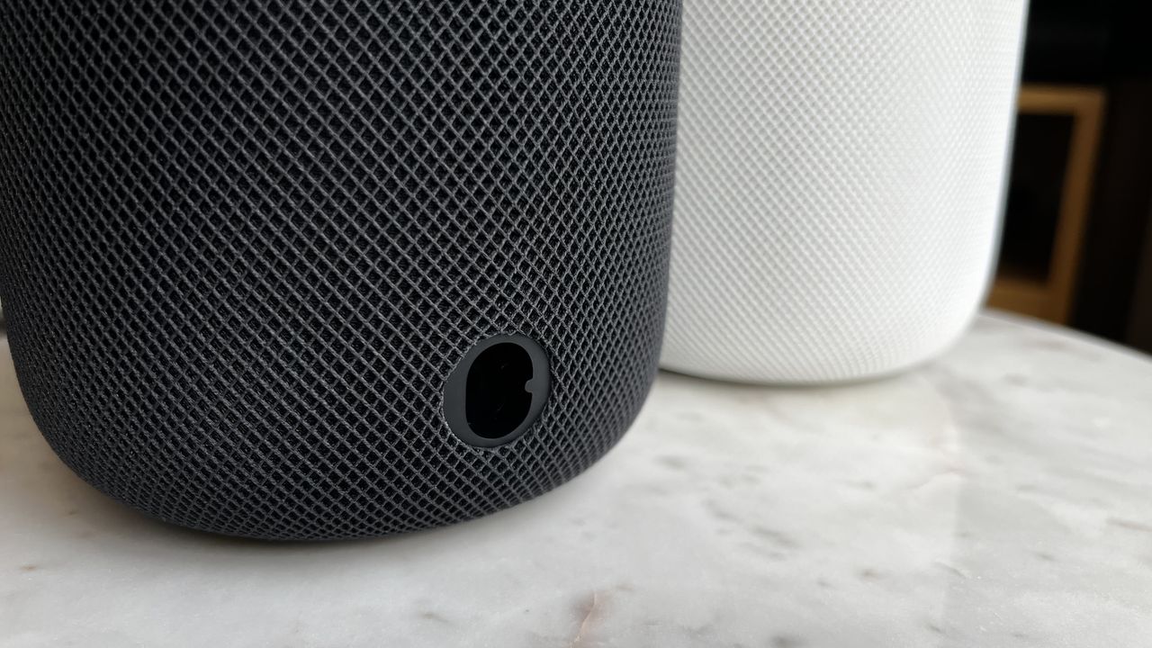 HomePod 2 on shelf in a home