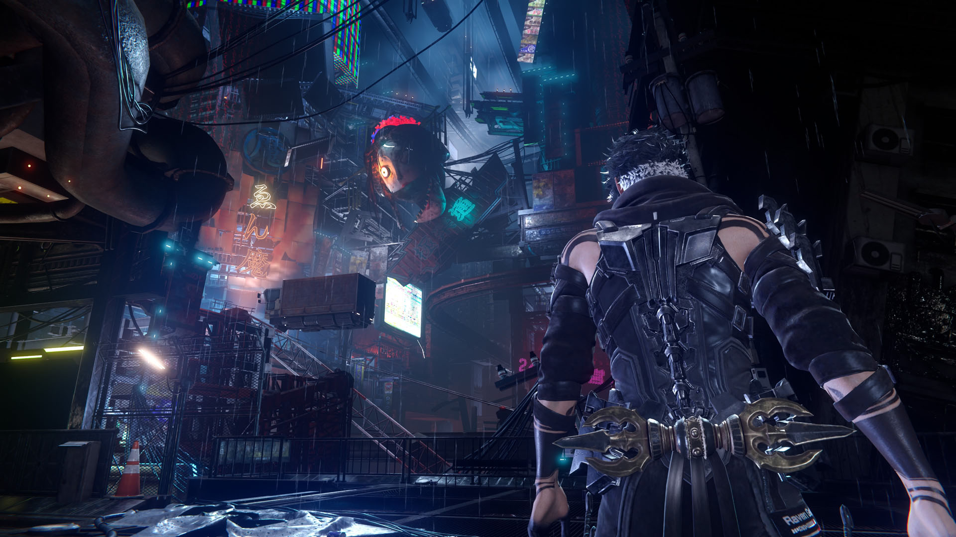 Yakumo enters a futuristic, sci-fi Tokyo in Ninja Gaiden 4