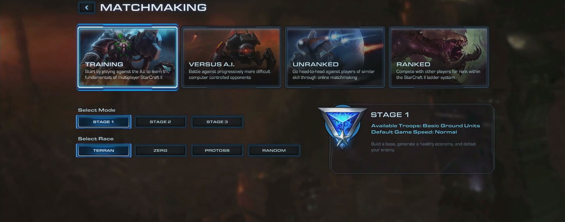 StarCraft II Heart of the Swarm matchmaking