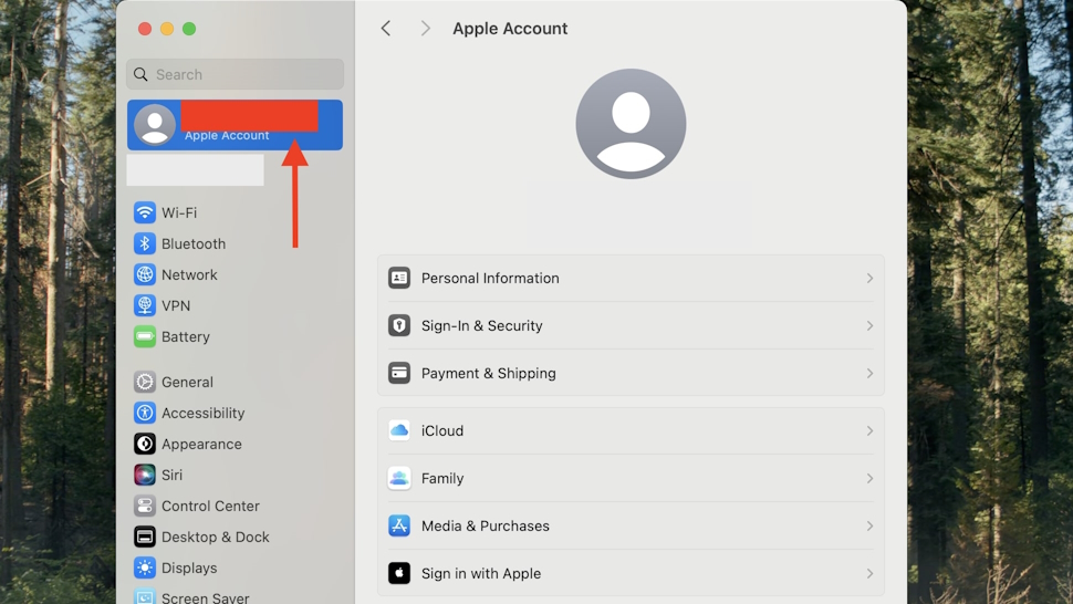 How to open Apple ID on macOS