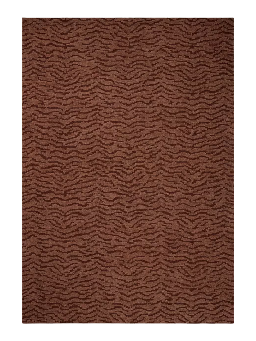 an animal print rug