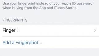 2. Log in with your fingers