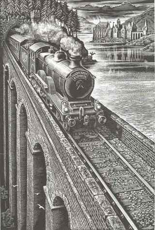 One of Andrew Davidson's incredible series of hand-crafted wood engravings for the covers of adult editions of JK Rowling's Harry Potter novels