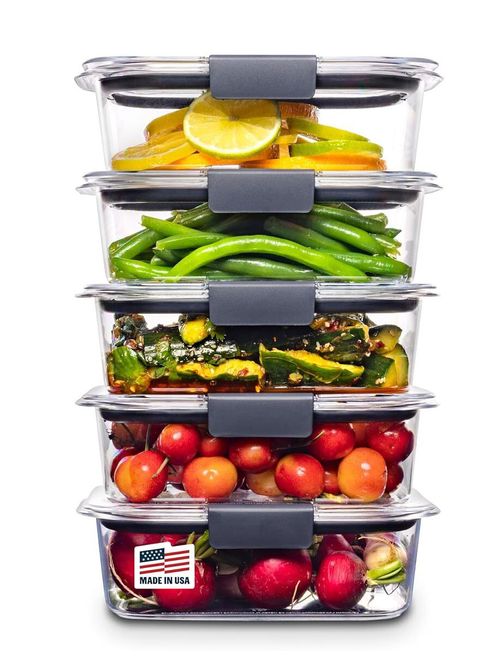 Rubbermaid Brilliance Food Storage Containers, Set of 5