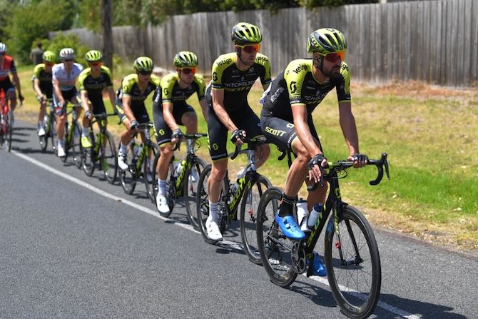 Mitchelton-Scott rode hard for their leader, Daryl Impey