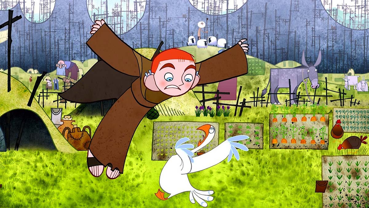A still from the Cartoon Saloon movie The Secret of Kells