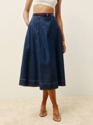 Rok Midi Denim Delilah