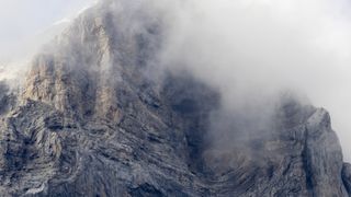 rock climbing terms: an atmospheric crag