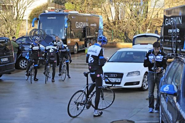 The Garmin-Cervelo crew took over an entire hotel for their training camp