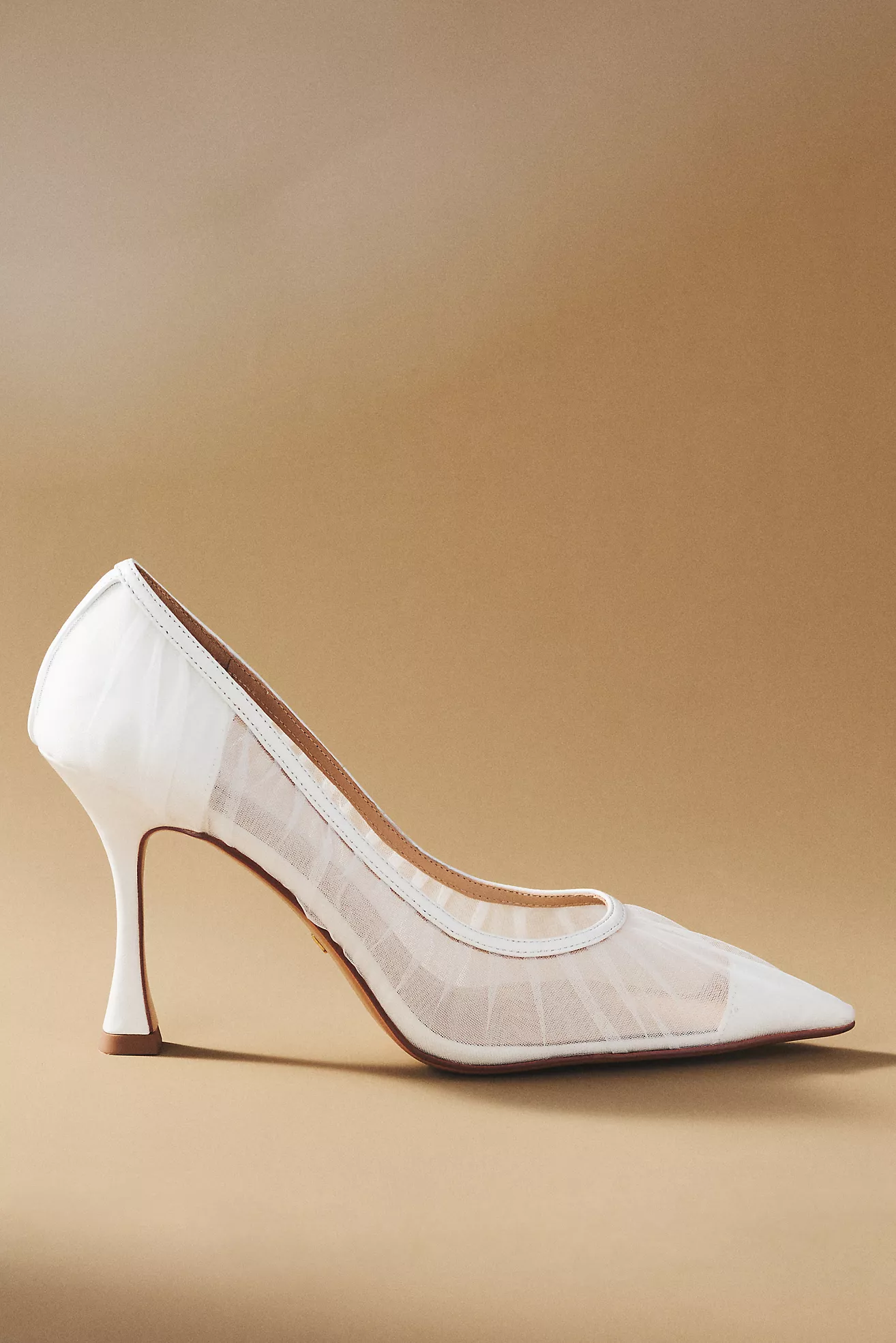 Lola Cruz Pleated Tulle Pumps