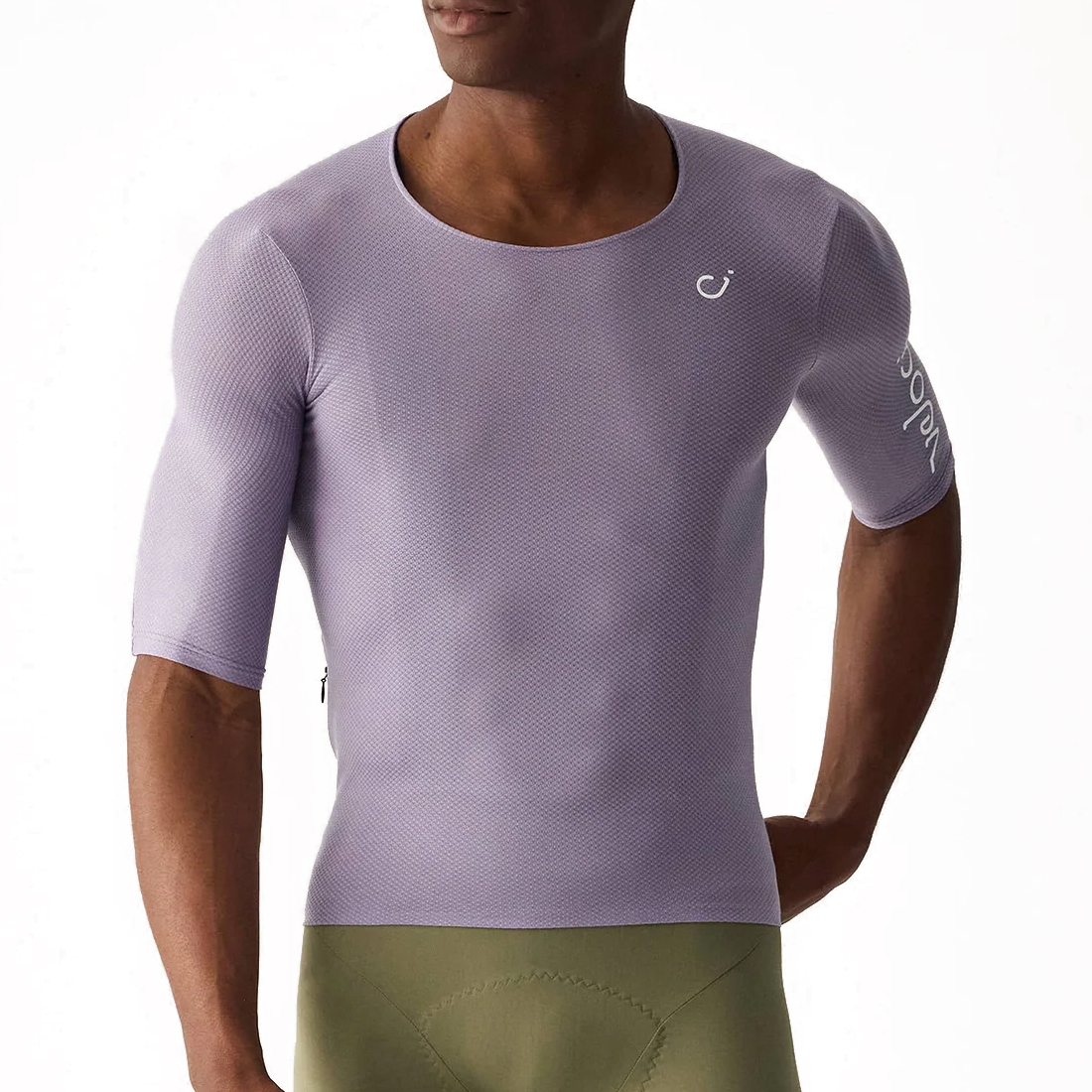 Velocio Men&#039;s Concept Radiator Zipperless Jersey in purple