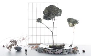 Model of public garden design by Ronan and Erwan Bouroullec