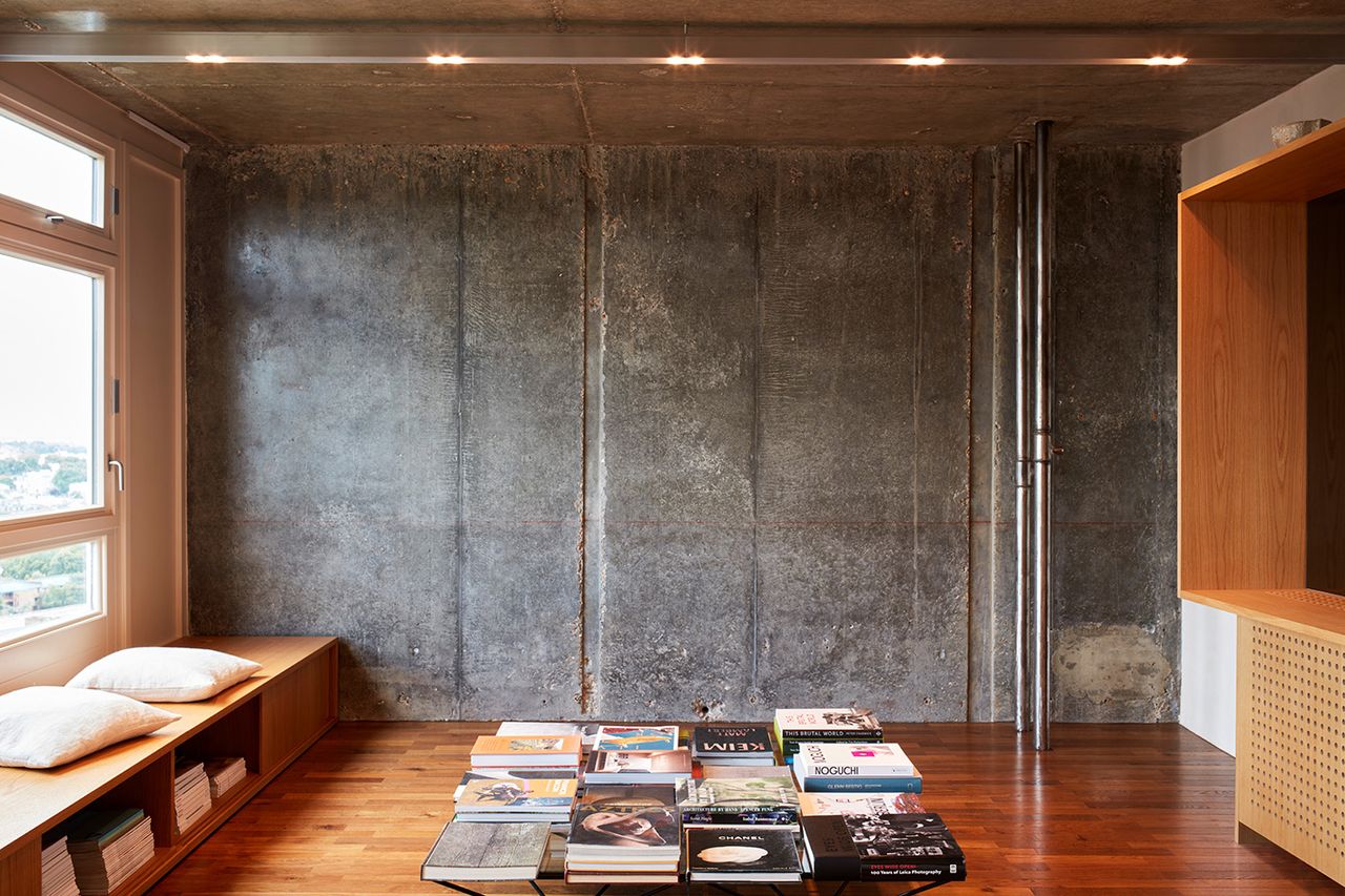 living space inside Trellick tower apartment