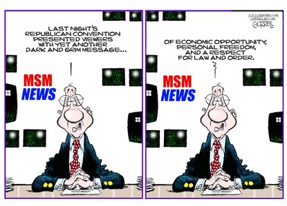 Editorial Cartoon U.S. mainstream media RNC