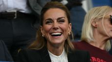 Catherine, Princess of Wales attends the Women's Rugby World Cup pool A match between England and Australia at Brighton & Hove Albion Stadium, Brighton