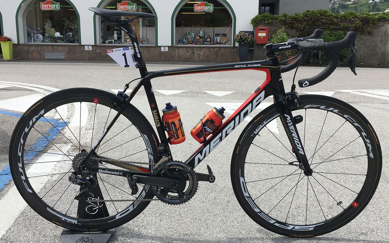 Vincenzo Nibali's Merida Scultura