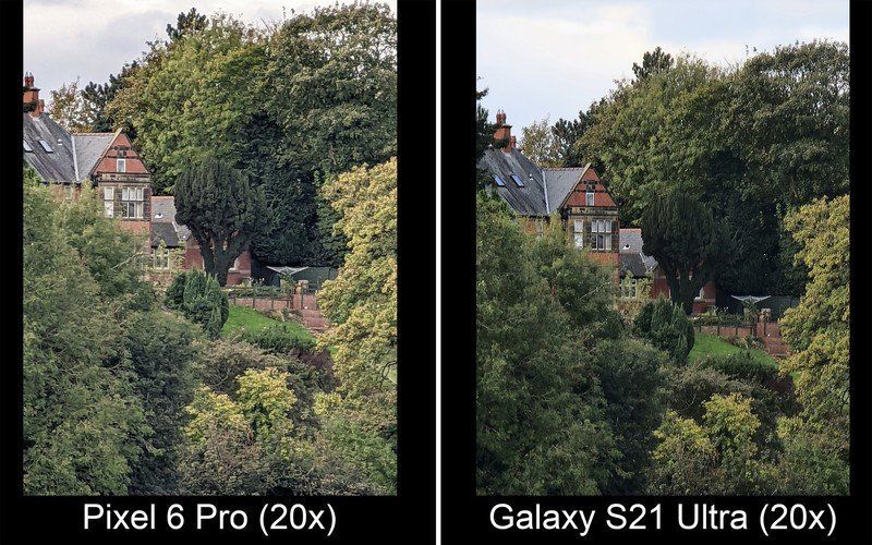 Pixel 6 Pro Vs Galaxy S21 Ultra Zoom 20x