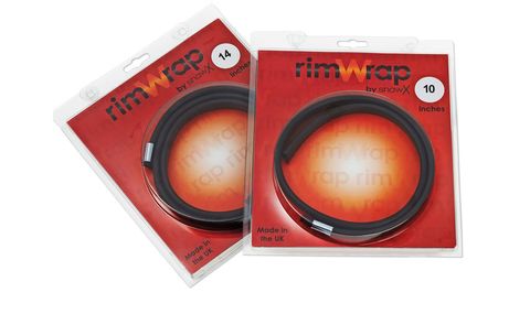 The rubber wraps fit drum rims from 8" to 18"
