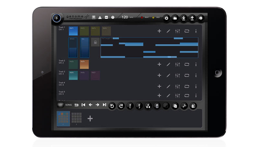 Genome now has a built-in synth and drum machine.