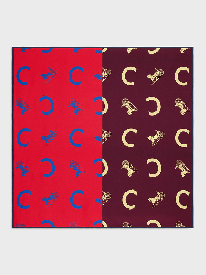 CELINE, Square in Silk Twill
