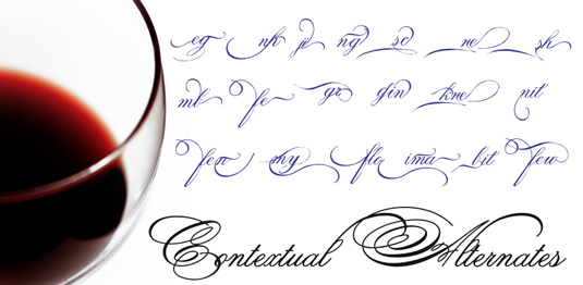 Script font: Spencerian Palmer Penmanship