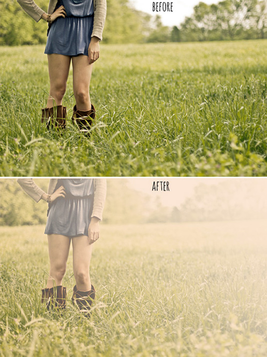 Free Photoshop actions: Hazy Afternoon