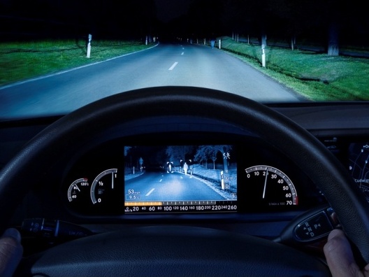 Bosch&#039;s new and improved new Night Vision in-car camera alerts you to moving objects on the roadside at night