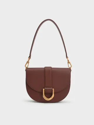 Gabine Leather Saddle Bag