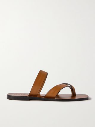 Carter Leather Slides