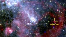 A photograph of the region of sky surrounding ASKAP J1832-0911.