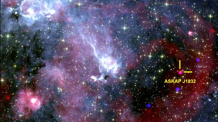 A photograph of the region of sky surrounding ASKAP J1832-0911.