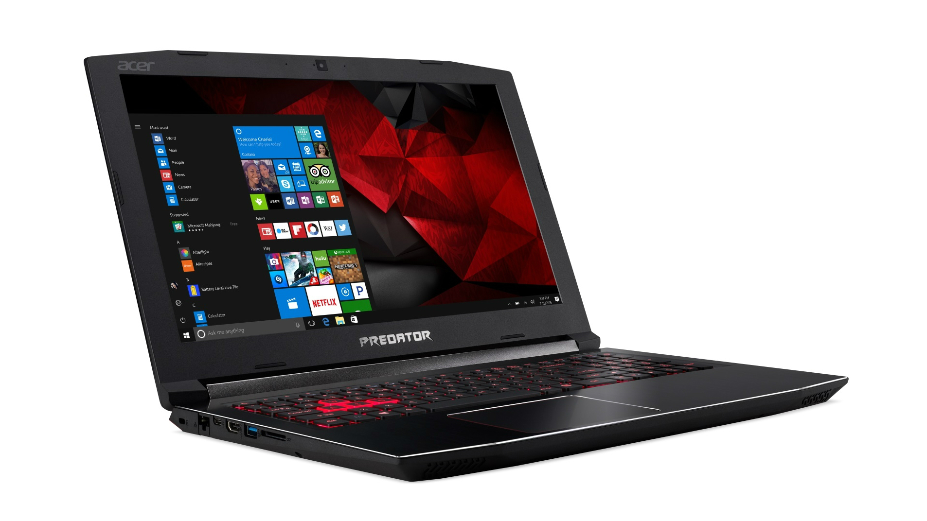 acer predator helios 300 black