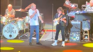 Ritchie Blackmore performs with Deep Purple for the first time in more than 30 years